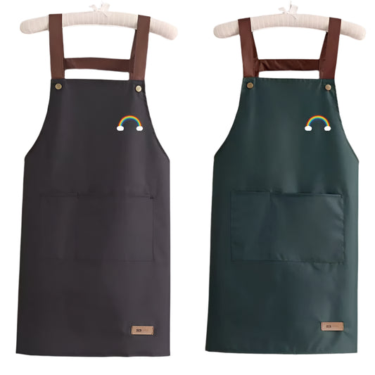 Home_ Apron - Waterproof & Oil-Resistant_with Pockets