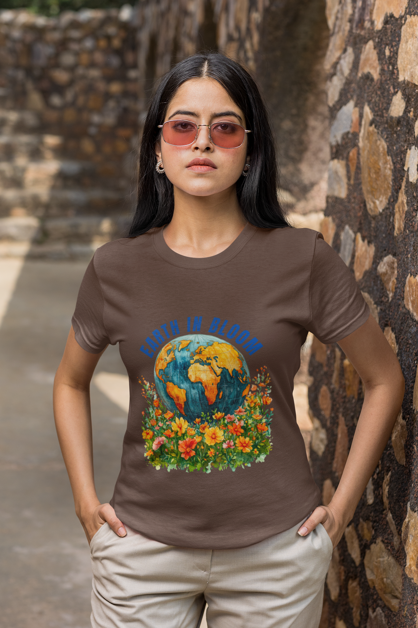 T-shirt Terre en fleurs – Célébrons la nature avec style