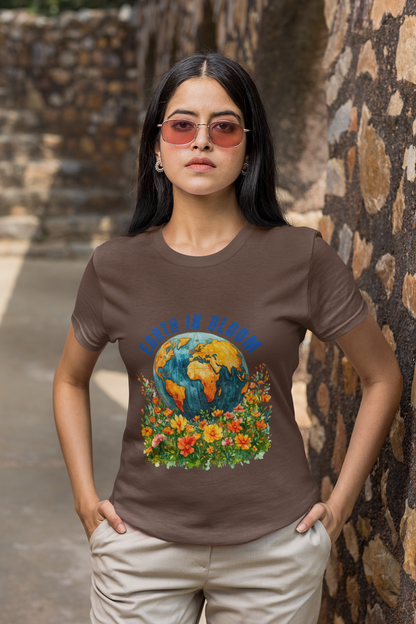 Earth in Bloom T-Shirt – Celebrate Nature in Style