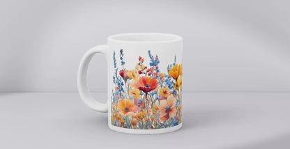 Tasse à fleurs sauvages (15 oz)